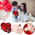 thumbnail image 1 of Caja De Regalo Joyero de doble corazón con rosa roja preservada, regalo romántico para mujer (1 unidad) JASKFLY, 1 of 9