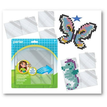 Perler Interlocking Pegboards, 4 Pack