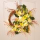 thumbnail image 1 of Grande de Margaritas de 50cm para Puerta de Pascua con de Simución de Huevo Ligero para en Dentera, Decoració Amarillo perfecl corona de pascua, 1 of 8