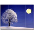 thumbnail image 1 of Trees Leaves Ceramic Tile Mural Kitchen Backsplash Bathroom Shower 406044-S43, 1 of 3