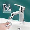 thumbnail image 2 of 1pc Upgraded Universal 1440° 1080° Rotation Extender Faucet Aerator Plastic Splash Filter Kitchen Washbasin Faucets Bubbler Nozzle Robotic Arm, 2 of 4
