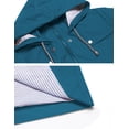 thumbnail image 4 of Gabardina impermeable LOMON con capucha larga para mujer, 4 of 6