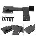 thumbnail image 3 of Barn Door Solid Iron Latch 5.5 Inch Lock Buckle Farm Revolving Fence Door Latch, 3 of 5