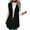 Black, variant on Long Fuzzy Fleece Vest for Women Open Front Sherpa Vests Hooded Fall Winter Sleeveless Sweater Cardigan Fluffy Waistcoat