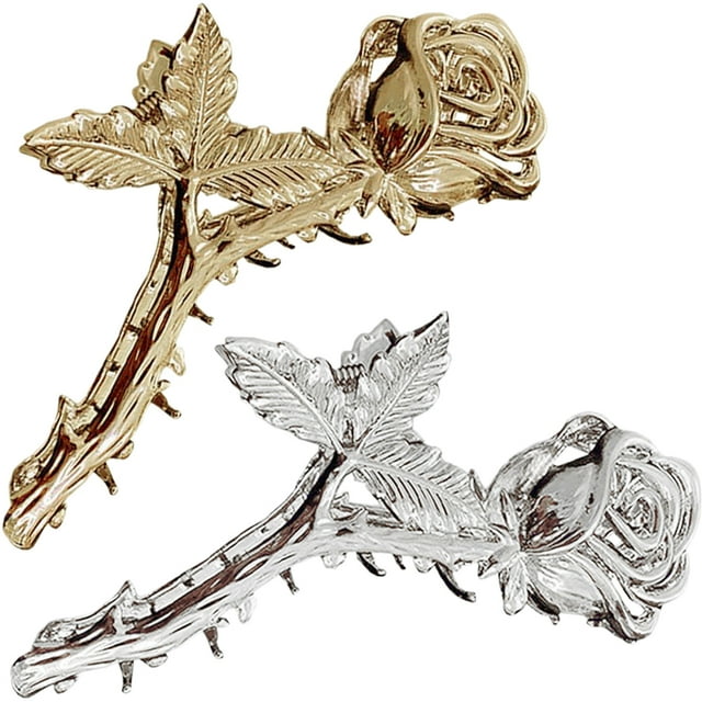 BEADCEST 2Ud Accesorios Para El Con De Rosa En Plata Hebillas De Garra Resistentes