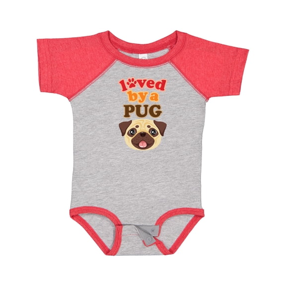 Inktastic Pug Dog Loved by a Pug Boys or Girls Baby Bodysuit