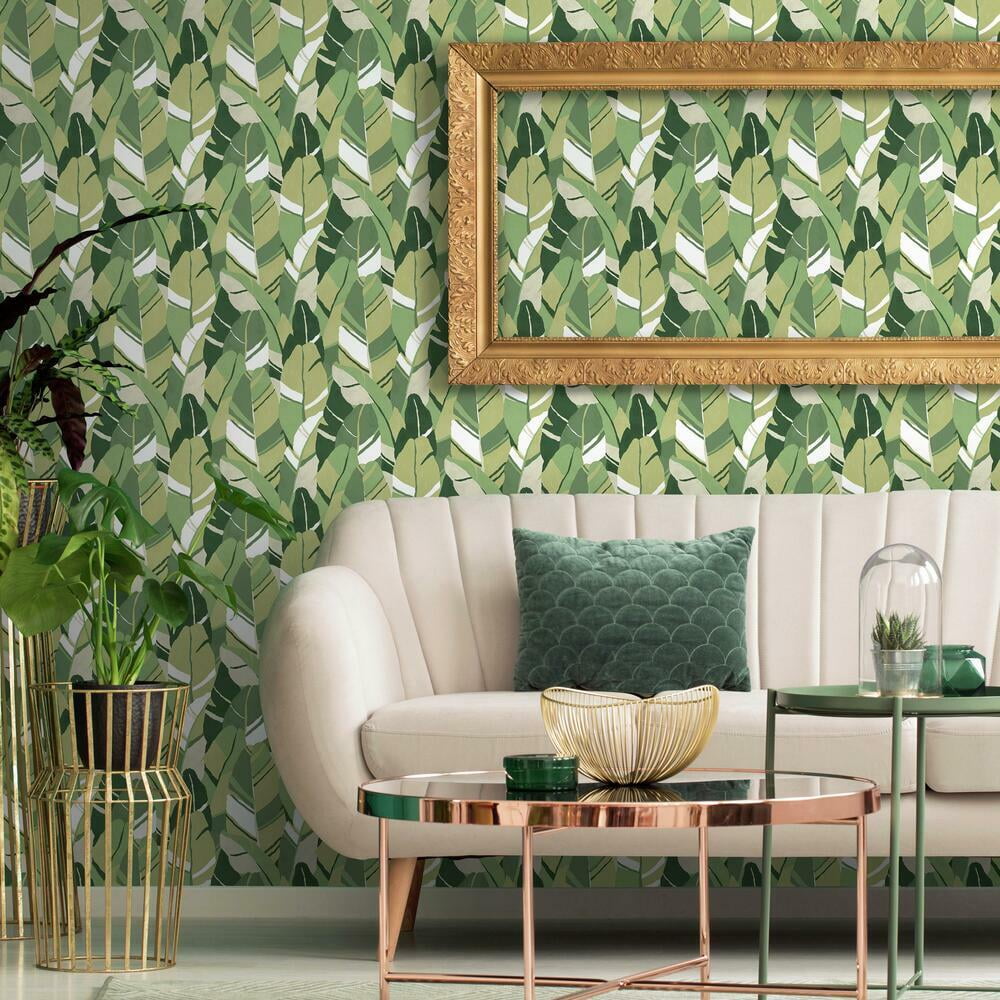 Hearts of Palm Peel and Stick Wallpaper