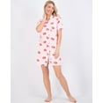 thumbnail image 5 of 3 Pack: Womens Short Sleeve Full Button-Down Henley Nightshirt Nightgown Sleep Dress (Available In Plus Size), 5 of 6