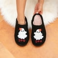 thumbnail image 4 of BERANMEY Halloween Slippers for Women Perfect Soft Plush Comfy Warm Slip-On Cute Womens Slippers Indoor Fluffy House Slippers for Women and Men Non-slip Fuzzy Flat Slides, 4 of 12