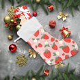 thumbnail image 6 of Coolnut Strawberry Christmas Stocking Personalized Large Candy Stocking, Xmas Stockings Decoration Hanging Gift for Family Holiday Party Ornaments Decor Fireplace, 6 of 7
