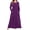 Purple, variant on TARAINYA Plus Size Women Long Sleeve Maxi Dress Casual Dresses with Pockets