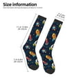 thumbnail image 2 of Sikiie Spaceships and Stars Knee Socks, High Socks Long Stretchy Sock Women Knee High Stocking, Long Socks for Women, 2 of 6