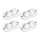 thumbnail image 1 of Rueda giratoria Autoadhesiva Pasta universal Paquete de de acero inoxidable Juego de poleas adhesivas Rodillos para cajones para muebles bola de abdominales blanca SM SunniMix ruedas adhesivas, 1 of 8