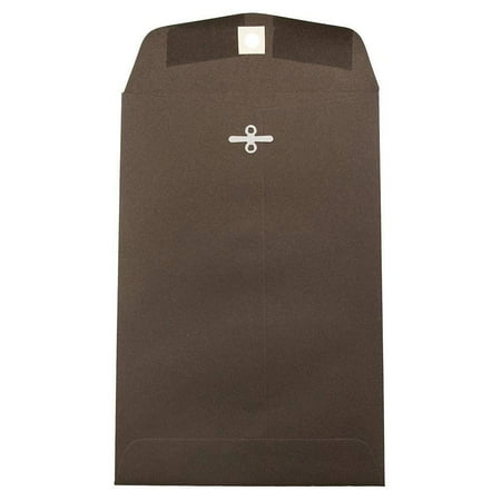 UPC: 0842497173153 | JAM 6 x 9 Clasp Envelopes  Dark Brown Recycled  25/Pack