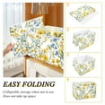thumbnail image 2 of Yayeee Collapsible Cube Storage Bin with Lid Fabric Closet Decorative Basket with Handles, Yellow Floral, 2 of 7