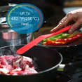 thumbnail image 2 of Silicone Thin Spatula Omelet Spatula Turner Long Crepe Spatula Heat Resistant Cooking Spatula Non Stick Pancake Spatula for Cooking Egg Burgers Pizza Pancake Steak Omelet Crepes (2, Red, Black), 2 of 5