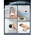 thumbnail image 6 of ELEGRP WiFi Smart Rotary Traic Dimmer with 1.8 inch TFT Display Screen, Single Pole, Needs Neutral Wire, 2.4GHz Wi-Fi, Compatible with Alexa and Google Home, No Hub Required, UL Listed, 1 Pack, White, 6 of 7