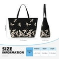 thumbnail image 4 of Kdxio Japanese White Crane for Beach Bag for Women Large Beach Tote Bag Waterproof Sandproof Swim Bag with Zipper Pockets Beach Vacation Travel, 4 of 7