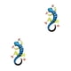 thumbnail image 3 of Billuyoard Tapices decorativos para puertas Adornos únicos decoración navideña Exterior azul 2Conjunto, 3 of 6