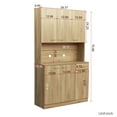 thumbnail image 3 of 70.87" Wardrobe with Drawer and Shelf | Bedroom Storage, Rich Textured Veneer, 3 of 6
