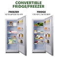 thumbnail image 4 of Hamilton Beach 17 Cu Ft Upright Convertible Refrigerator Freezer, White Large Garage Ready Fridge or Freezer for Home, Basement, Business, Bulk Storage, 4 of 19