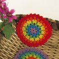 thumbnail image 5 of Homeholiday 10 Pcs Ensemble de Table en Coton Coloré Résistant à la Chaleur sous-Verres Ronds, 5 of 5