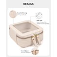 thumbnail image 3 of Bolsa de maquillaje LETGO Clear Small para monedero Mini-Beige, 3 of 7