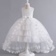 thumbnail image 5 of Vestido de niña Vestido de noche Vestido de cola Vestido de princesa sin mangas Falda de globo Falda de pastel Vestido de noche Disfraz, 5 of 5