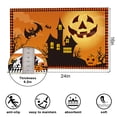 thumbnail image 4 of Halloween Doormat for Home Indoor Outdoor Non Slip Absorbent Door Entrance Floor Mat Halloween Decoration Welcome Mat Thick Pumpkin, Bats and Castle Pattern Machine Washable 24*36, 4 of 6