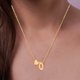 thumbnail image 1 of Collar para mujer, joyería para mujer, joyería para mujer, collar con colgante de corazón con 26 letras en inglés, cadena corta de clavícula con forma de corazón, 1 of 5