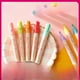 thumbnail image 1 of Juego de rotuladores líquidos en polvo de 8 colores para estudiantes, color macaron, que se pueden limpiar con un resaltador de vidrio soluble en agua, 1 of 5