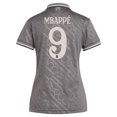 thumbnail image 3 of Women's adidas Originals Kylian Mbapp- Charcoal Real Madrid 2024/25 Third Replica Player Jersey, 3 of 3