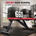 thumbnail image 5 of NICEPEOPLE Adjustable Weight Bench with Headrest，Dual-Support Workout Bench with 10 Backrests and 660LBS Weight Capacity, 5 of 10