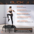 thumbnail image 2 of Trampolin Fitness Ejercicio Brincolin Con Barra Agarradera Jumping Aeróbicos 94x101 Cm Color NegroBlick, 2 of 5