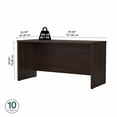 thumbnail image 2 of Studio C 60W x 24D Credenza Desk in Black Walnut - Engineered Wood, 2 of 7