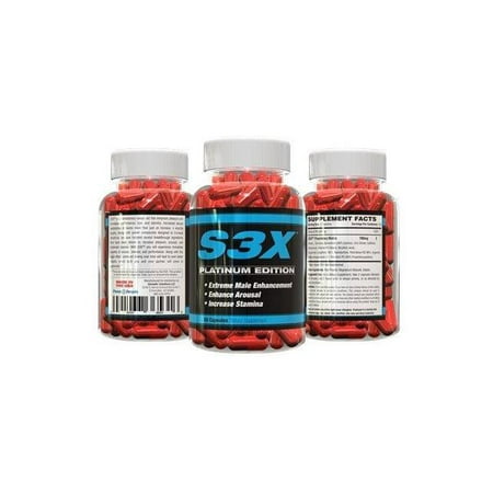 Les mieux Notés Male Enhancement Supplément-S3X-60 Capsules-30 Journée complète l'effectif et tout le corps Types-Homme Testostérone et Volumizer