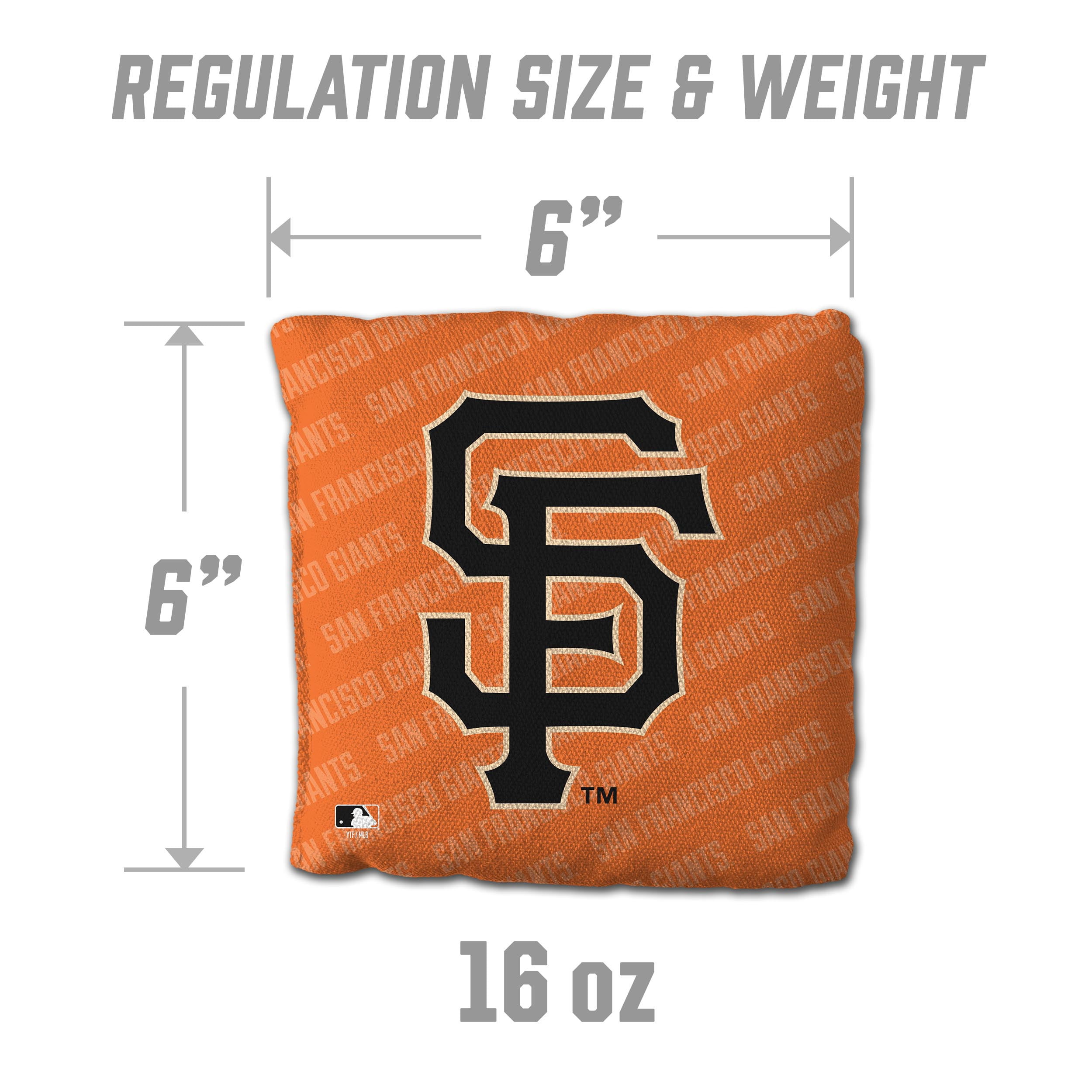 MLB San Francisco Giants Cornhole Bags - 4PK - Orange