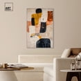 thumbnail image 3 of Asphodel Boho Neutral Abstract Canvas Wall Art by Art Remedy, Silver Floater Frame, 36"x54", 3 of 7