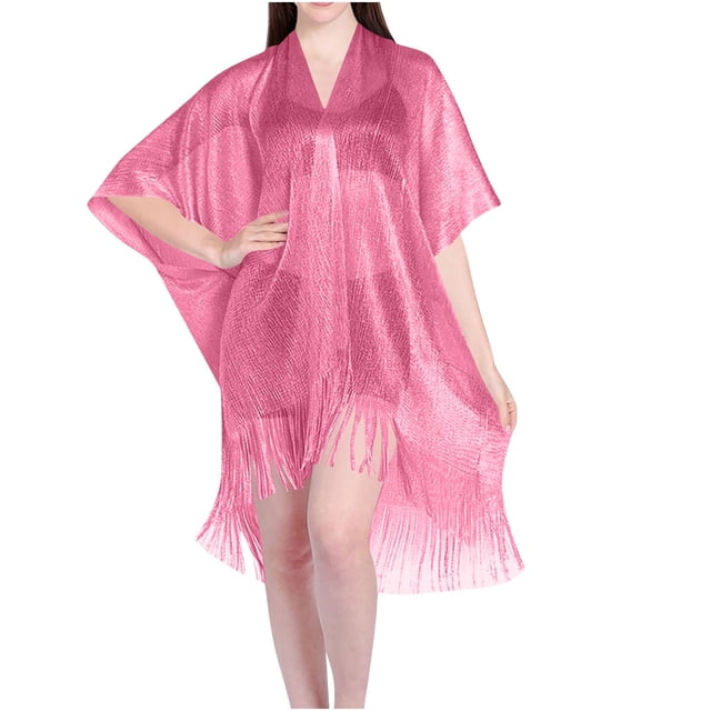 Vestido de mujer con cuello en V y manga larga con estampado de Wraps