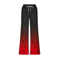 thumbnail image 5 of Pantalones largos para hombre, cintura elástica, transpirables, cómodos, suaves, informales, de playa, de poliéster., 5 of 5