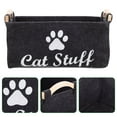thumbnail image 3 of Pet Toy Storage Bin Dog and Cat Accessory Felt Basket Chest Organizer Container, 3 of 3