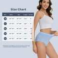thumbnail image 6 of Womens Underwear Pack,C Section High Waisted Tummy Control Moisture-Wicking Brief Underwear,plus size Panties 6Packs, 6 of 6