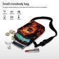 thumbnail image 6 of HELLHERO Flame Soccer Ball Pattern Crossbody Bags, Polyester Adjustable Shoulder Strap for Adult, 6 of 6