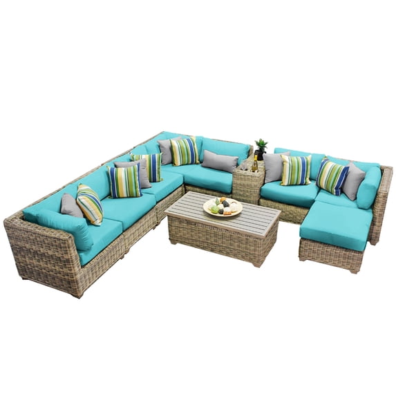 Royal 10 Piece Outdoor Wicker Patio Furniture Set 10b