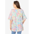 thumbnail image 4 of Woman Within Plus Size Ruffled Elbow-Sleeve Tunic, 4 of 6