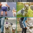 thumbnail image 2 of PetAmi Dog Poop Bag Holder for Leash, Dog Pet Waste Bag Dispenser For Poop With Clip, Doggy Puppy Walking Accessories Travel Camping, Dog Treat Pouch Supplies Must Have With Dog Bag Roll, Light Gray, 2 of 7