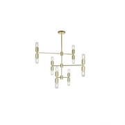 CWI Lighting 1227P34-12-169 12 Light Chandelier with Medallion Gold Finish