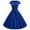 Blue, variant on Summer Dresses for Women 2024,Women Vintage Short Sleeve 50s Housewife Casual Evening Party Prom Dress