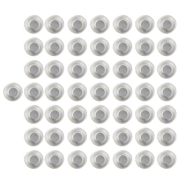 Rvaymup 50pcs Aluminum Eggs Tart Molds Round Nonstick Bakewared For Pie And Dessert