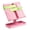 Pink, variant on Folding Plastic Reading Stand Adjustable Textbook Stand with Paper Clip Extendable Arm for Cookbook Tablets Music Score